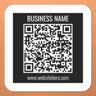 Creëer een moderne QR-code Vierkante Sticker