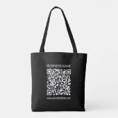 Creëer een QR-code direct met de URL van uw websit Draagtas (Achterkant)