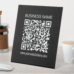 Creëer een QR-code direct met de URL van uw websit Reclamebord Met Voetstuk