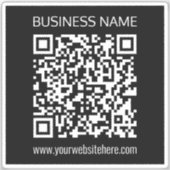 Creëer een QR-code direct met de URL van uw websit Sticker (Voorkant)