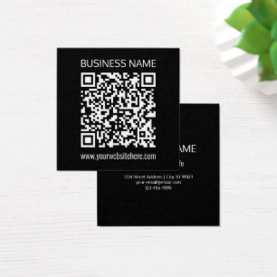 Creëer een QR-code direct met de URL van uw websit Vierkante Visitekaartjes