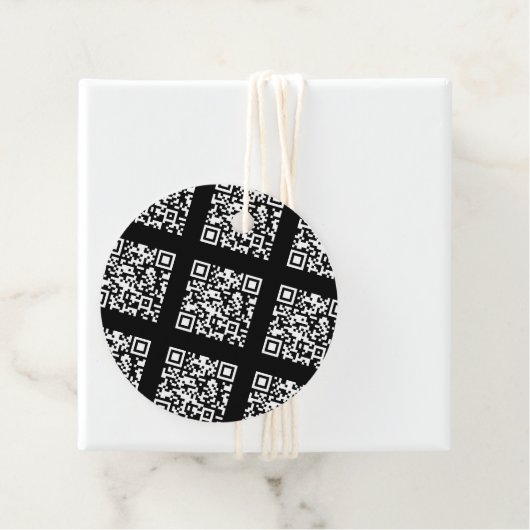 Creëer een QR-codepatroon met tegels | Bewerkbare Bedankjes Labels (In situ)