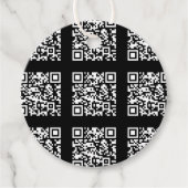 Creëer een QR-codepatroon met tegels | Bewerkbare Bedankjes Labels (Voorkant)