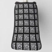 Creëer een QR-codepatroon met tegels | Bewerkbare  Golfheadcover (Draai 90)