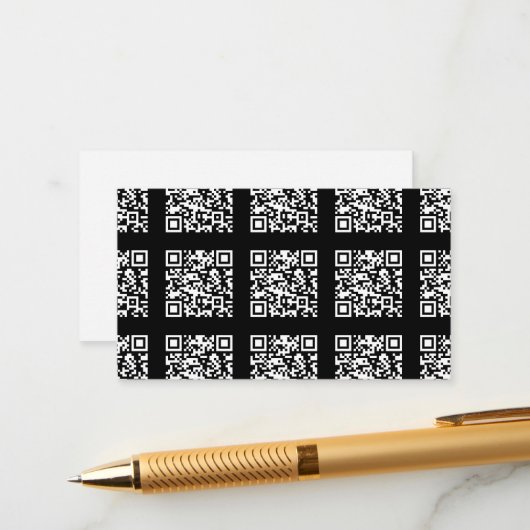 Creëer een QR-codepatroon met tegels | Bewerkbare  Informatiekaartje (Voorkant / Achterkant in situ)