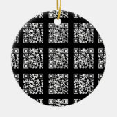 Creëer een QR-codepatroon met tegels | Bewerkbare  Keramisch Ornament (Voorkant)