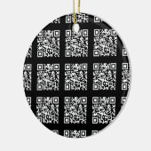 Creëer een QR-codepatroon met tegels | Bewerkbare  Keramisch Ornament (Links)