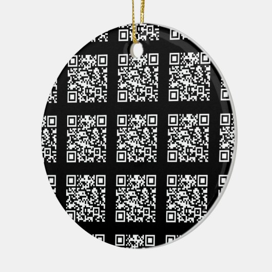 Creëer een QR-codepatroon met tegels | Bewerkbare  Keramisch Ornament (Links)