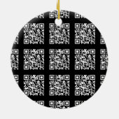 Creëer een QR-codepatroon met tegels | Bewerkbare  Keramisch Ornament (Achterkant)