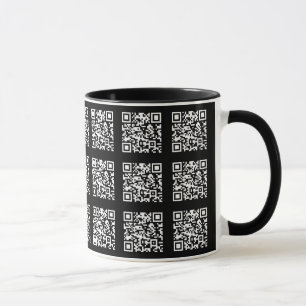 Creëer een QR-codepatroon met tegels Bewerkbare Mok