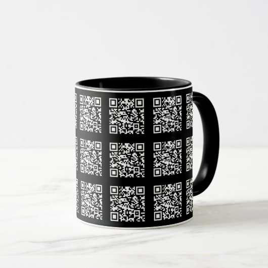 Creëer een QR-codepatroon met tegels | Bewerkbare  Mok (Voorkant rechts)