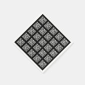 Creëer een QR-codepatroon met tegels | Bewerkbare  Servet (Hoek)