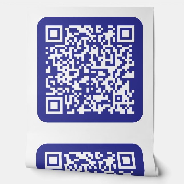 Creëer een scanbare QR-code | Bewerkbaar donkerbla Behang (Afrollen)