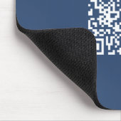 Creëer een scanbare QR-code | Faded Navy Blue Muismat (Hoek)