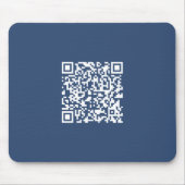 Creëer een scanbare QR-code | Faded Navy Blue Muismat (Voorkant)