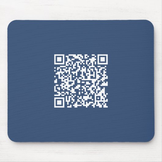Creëer een scanbare QR-code | Faded Navy Blue Muismat (Voorkant)
