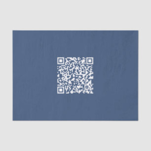 Creëer een scanbare QR-code   Faded Navy Blue Tissuepapier