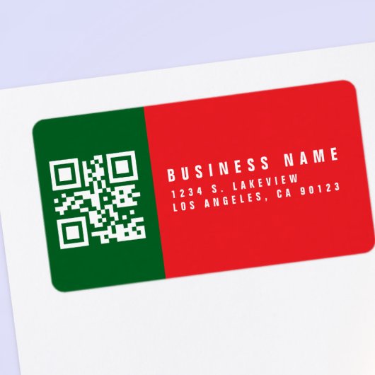 Creëer een scanbare QR-code | Modern retouradres Etiket