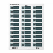 Creëer een scanbare QR-code | Modern retouradres Etiket (Full Sheet)