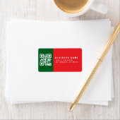 Creëer een scanbare QR-code | Modern retouradres Etiket (Insitu)