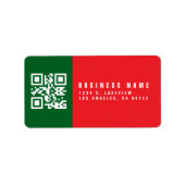 Creëer een scanbare QR-code | Modern retouradres Etiket (Voorkant)