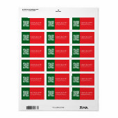 Creëer een scanbare QR-code | Modern retouradres Etiket (Full Sheet)