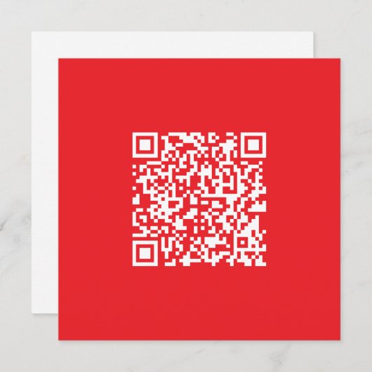 Creëer een scanbare rode (bewerkbare) QR-code Bedankkaart (Voorkant / Achterkant)