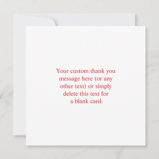 Creëer een scanbare rode (bewerkbare) QR-code Bedankkaart (Achterkant)