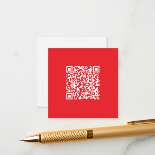 Creëer een scanbare rode (bewerkbare) QR-code Informatiekaartje