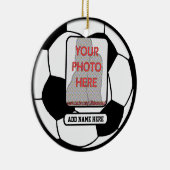 Creëer een unieke voetbalgift keramisch ornament (Rechts)