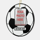 Creëer een unieke voetbalgift keramisch ornament (Links)