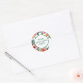 creëer eigen bruiloft sticker KLEUR bloem eucalypt (Envelop)