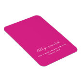 Creëer Eigen CERISE PINK Aangepaste tekst Magneet (Rechterzijde)