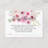 Creëer Eigen Event Details Inserts - BOHOPink Viol Informatiekaartje (Voorkant)