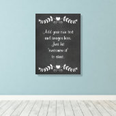 Creëer Eigen Krijtbord Wandkunst - menu, bord, spr Canvas Afdruk (Insitu (Houten vloer))