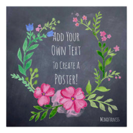 Creëer Eigen Mindfulness Motivatie Aanmoediging Perfect Poster