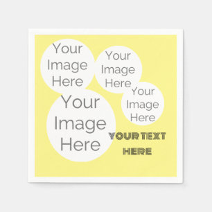 creëer eigen papieren foto tekst servet sjabloon g