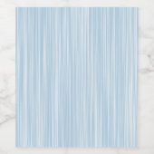 Creëer eigen persoonlijke cadeaus |Babyblauwe Wate Wijn Etiket (Enkel label)