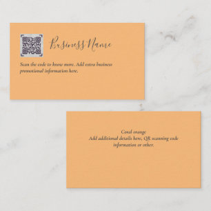 Creëer eigen QR-code Visitekaartje - Veel kleuren Informatiekaartje