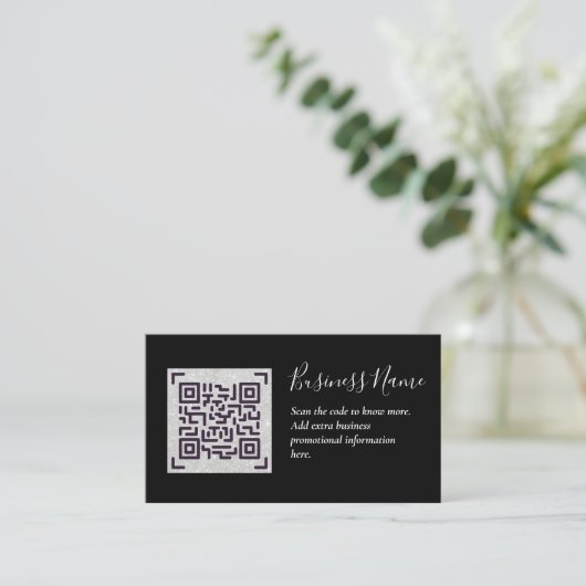 Creëer eigen QR-code Visitekaartje - Veel kleuren Informatiekaartje (Staand voorkant)