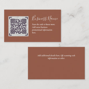 Creëer eigen QR-code Visitekaartje - Veel kleuren Informatiekaartje