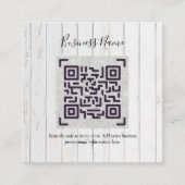 Creëer eigen QR-code Visitekaartje - Veel kleuren Informatiekaartje (Voorkant)