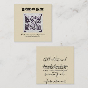 Creëer eigen QR-code Visitekaartje - Veel kleuren Informatiekaartje