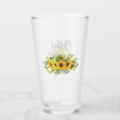 Creëer Eigen zonnebloempitten Partij Gifts ADD TEK Glas (Achterkant)