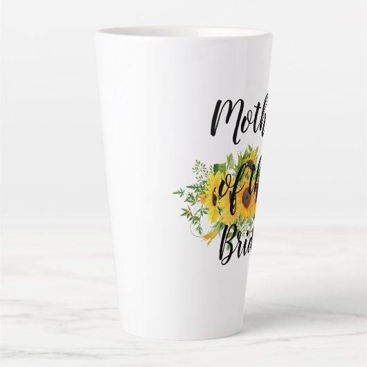 Creëer Eigen zonnebloempitten Partij Gifts ADD TEK Latte Mok (Voorkant)