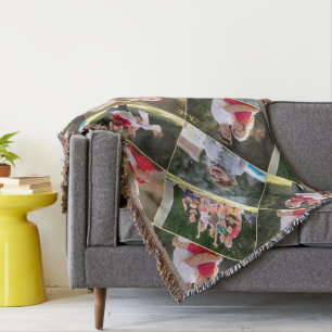 Creëer Familie Kinder Huisdieren Bruiloft 5 Fotoco Deken