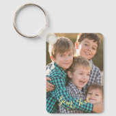 Creëer Gepersonaliseerde Aangepaste Foto en Tekst  Sleutelhanger (Voorkant)