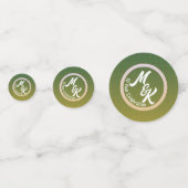 Creëer Gepersonaliseerde Groene Feestdag Confetti (Voorkanten)