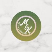 Creëer Gepersonaliseerde Groene Feestdag Confetti (Kleine voorkant)