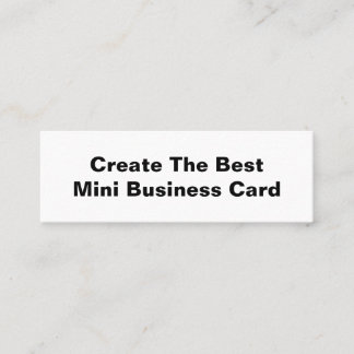 Creëer het beste mini-visitekaartje mini visitekaartje